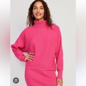 Old Navy Cropped Rib-Knit Turtleneck Sweater